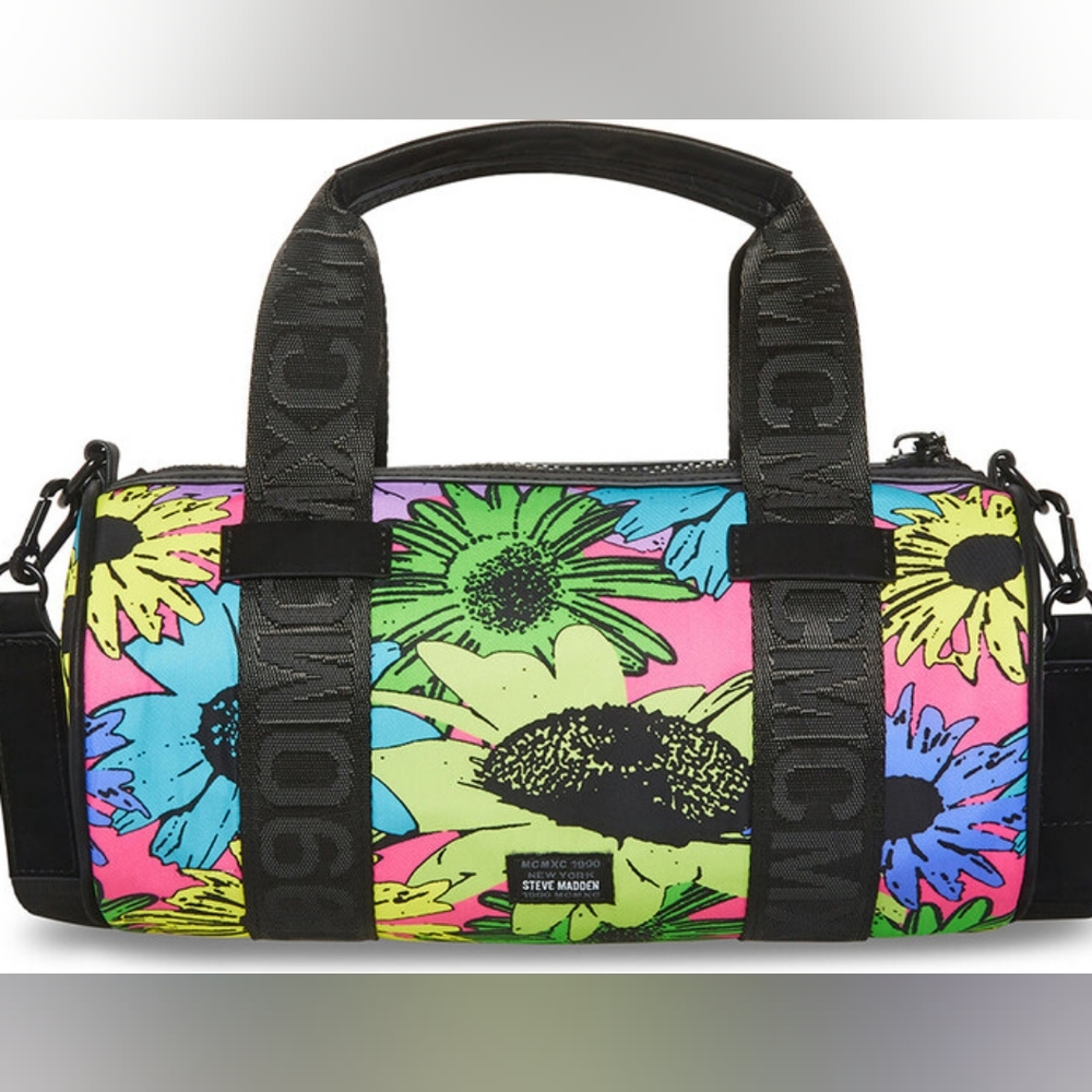 ๐บSTEVE MADDEN BZOOM Floral Barrel Bag in Multi Color - Picture 2 of 11